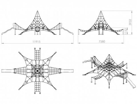 Köispüramiid (RP-107) kahe liumäega Ronimispüramiidid Gardenistas.eu 7