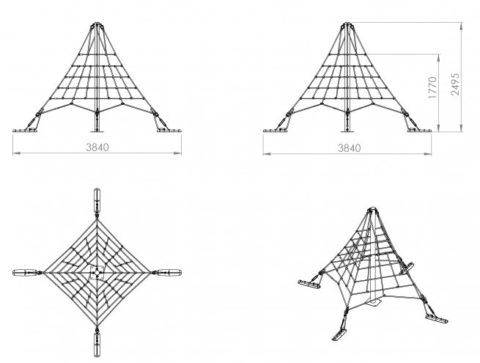 Köispüramiid “Monkey” Ronimispüramiidid Gardenistas.eu 6