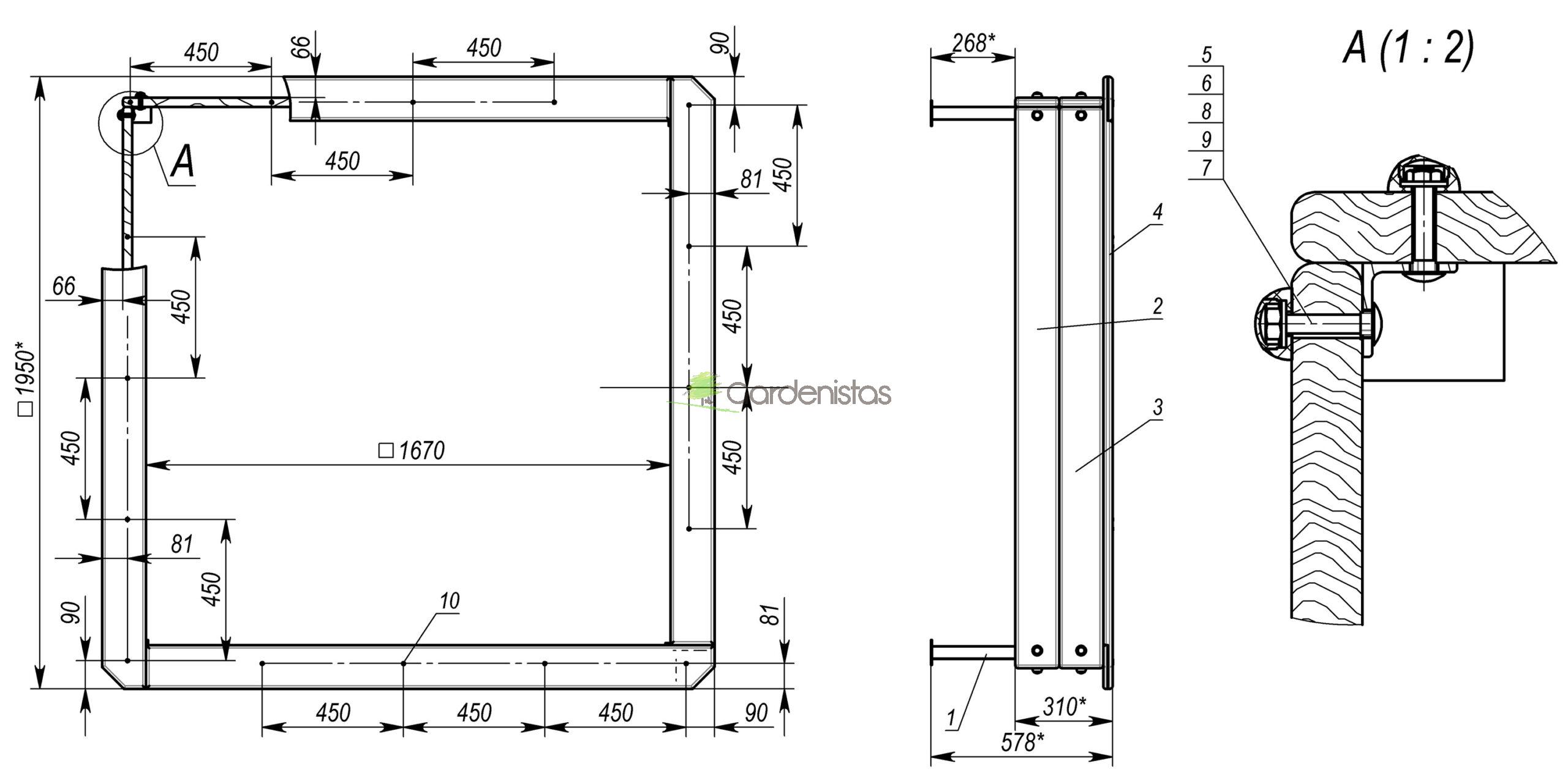 Liivakast TE302 (195x195cm) Liivakastid 7 Liivakast TE302 (195x195cm) Liivakastid Gardenistas.eu 7