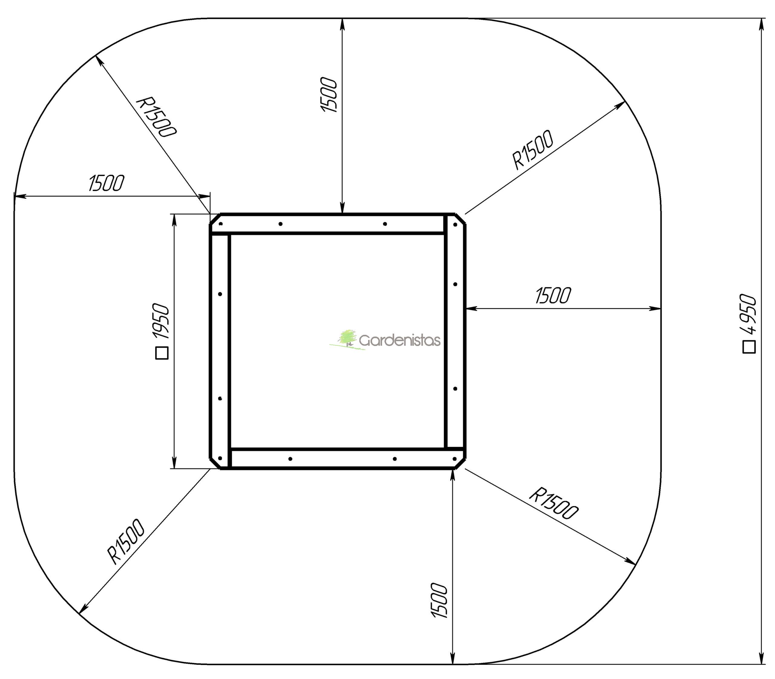 Liivakast TE302 (195x195cm) Liivakastid 8 Liivakast TE302 (195x195cm) Liivakastid Gardenistas.eu 8