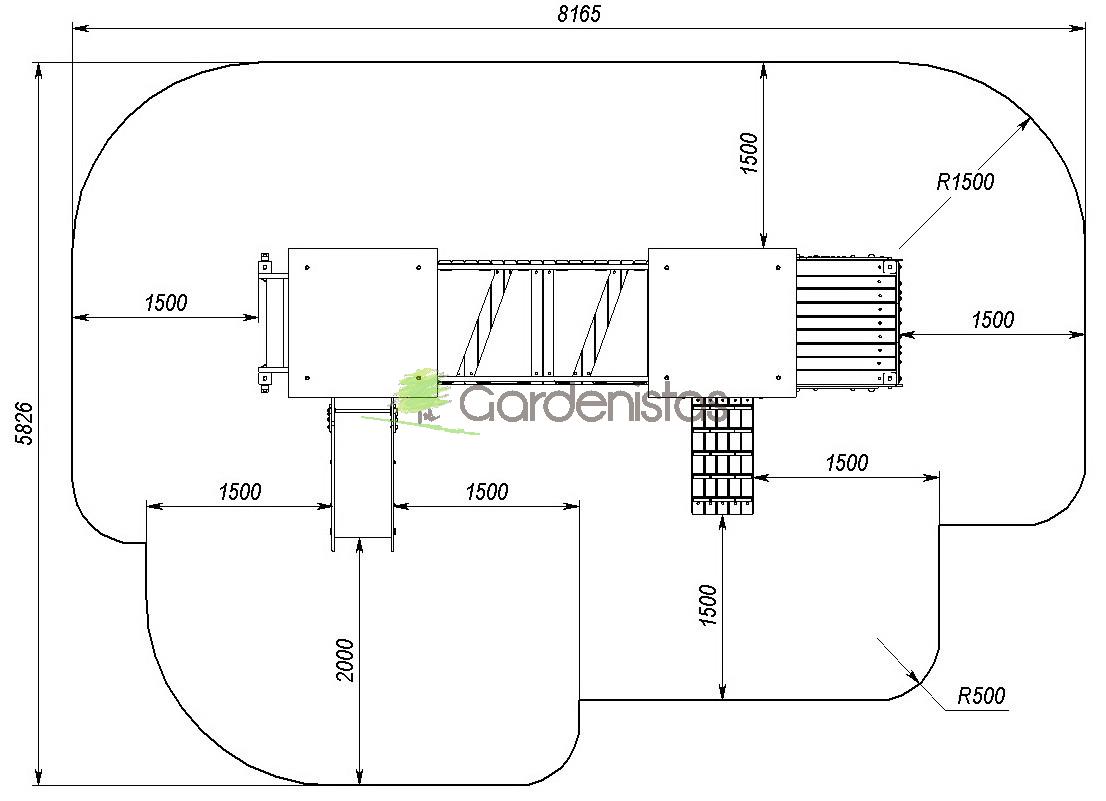 Mänguväljak T503M Mänguväljakud 2-6 a. 13 Mänguväljak T503M Mänguväljakud 2-6 a. Gardenistas.eu 13