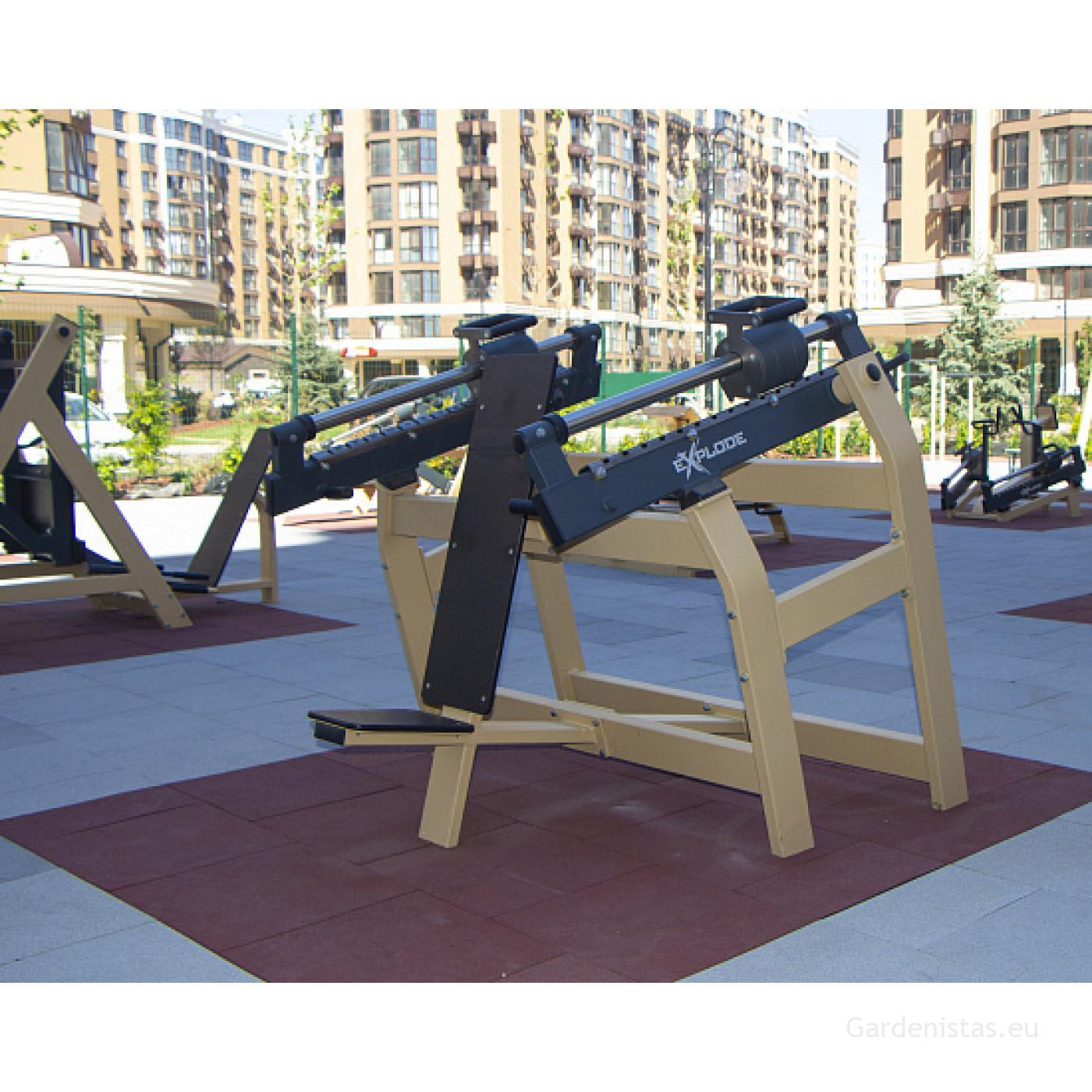 Välijõusaali rinnalihaste ja käelihaste treeningseade KF-802-S Välijõusaali treeningseadmed KF seeria 4 Välijõusaali rinnalihaste ja käelihaste treeningseade KF-802-S Välijõusaali treeningseadmed KF seeria Gardenistas.eu 4