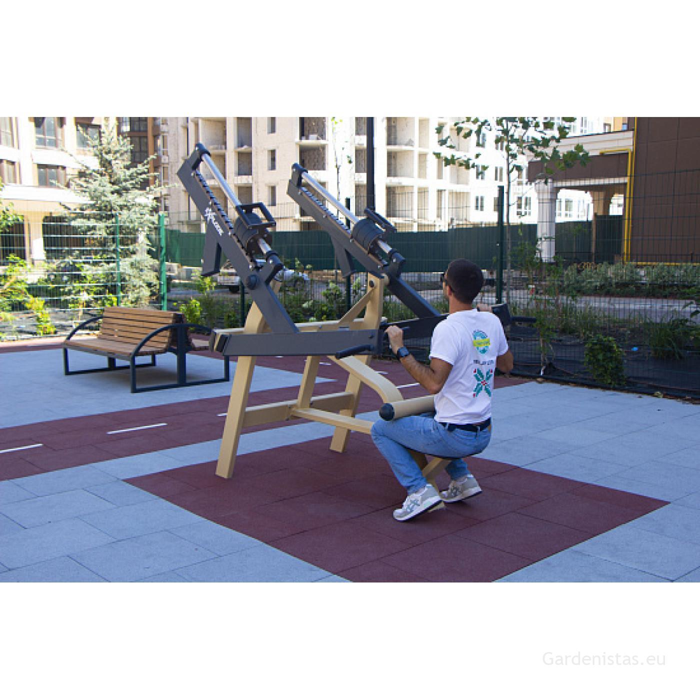 Välijõusaali seljalihaste treeningseade KF-805-S Välijõusaali treeningseadmed KF seeria 4 Välijõusaali seljalihaste treeningseade KF-805-S Välijõusaali treeningseadmed KF seeria Gardenistas.eu 4