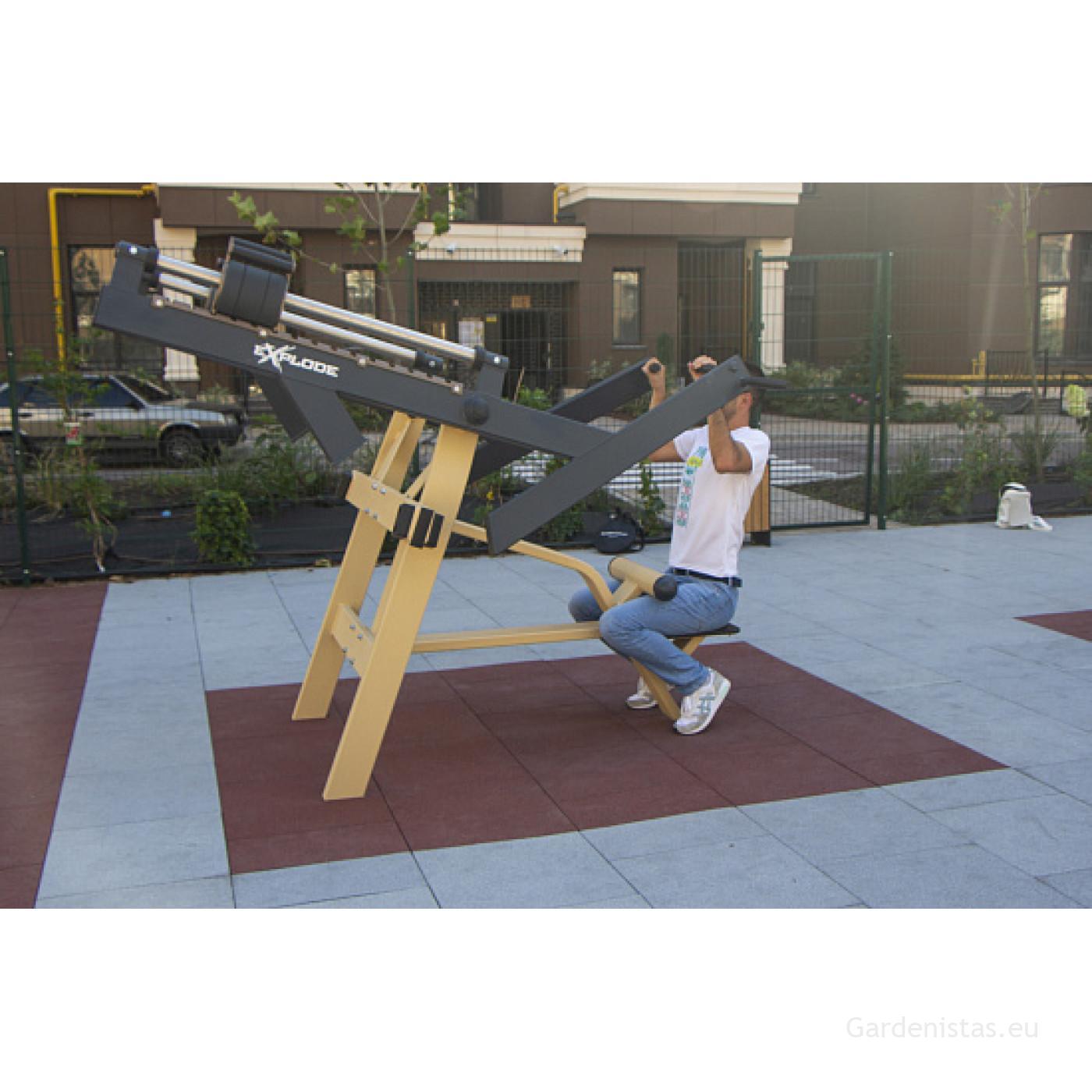 Välijõusaali seljalihaste treeningseade KF-805-S Välijõusaali treeningseadmed KF seeria 3 Välijõusaali seljalihaste treeningseade KF-805-S Välijõusaali treeningseadmed KF seeria Gardenistas.eu 3