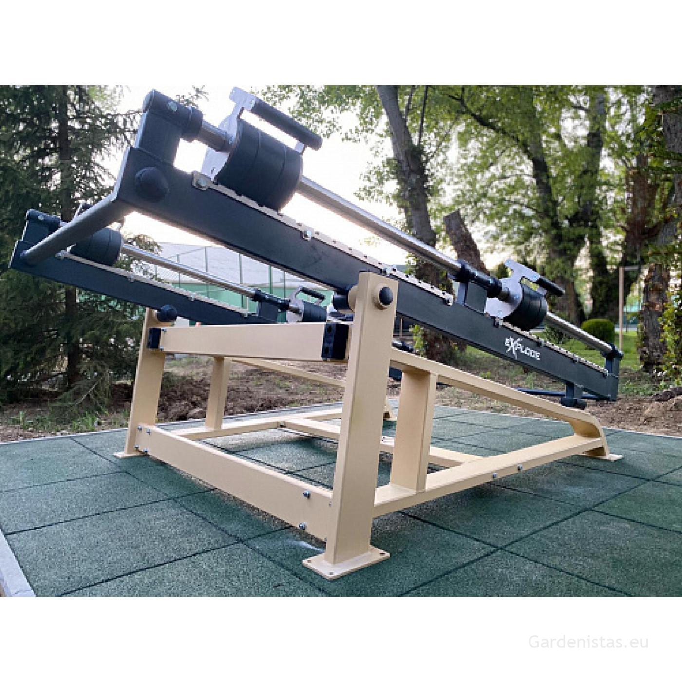 Välijõusaali reie-/tuhara ja jalgade treeningseade KF-806-S Välijõusaali treeningseadmed KF seeria 6 Välijõusaali reie-/tuhara ja jalgade treeningseade KF-806-S Välijõusaali treeningseadmed KF seeria Gardenistas.eu 6