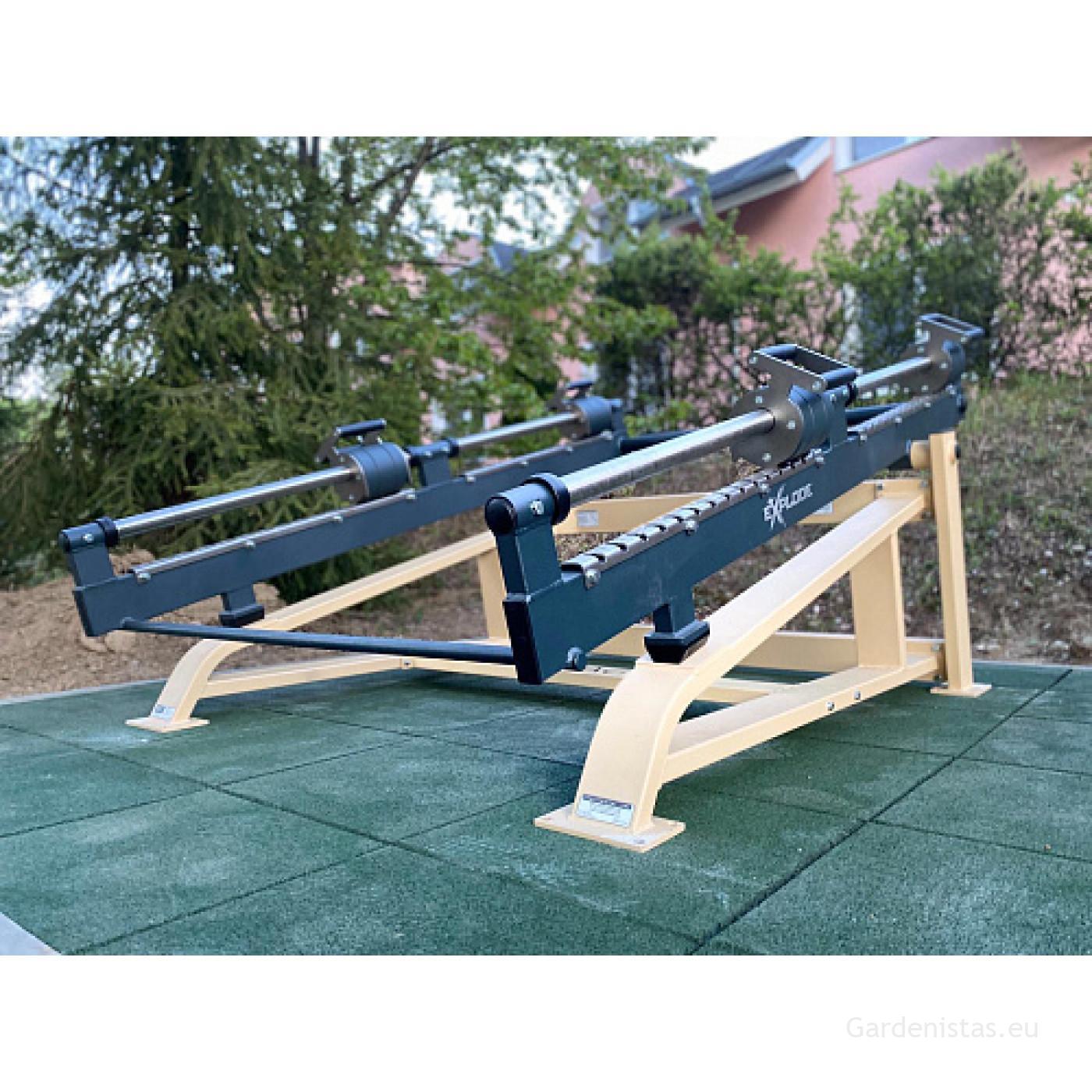 Välijõusaali reie-/tuhara ja jalgade treeningseade KF-806-S Välijõusaali treeningseadmed KF seeria 5 Välijõusaali reie-/tuhara ja jalgade treeningseade KF-806-S Välijõusaali treeningseadmed KF seeria Gardenistas.eu 5