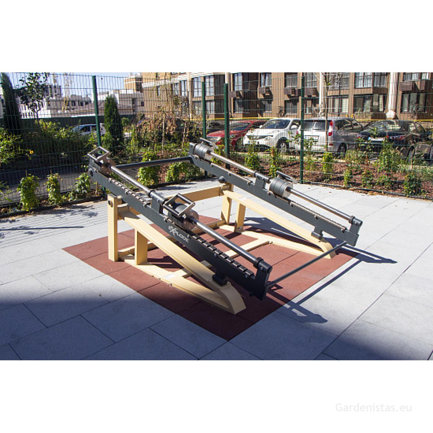 Välijõusaali reie-/tuhara ja jalgade treeningseade KF-806-S Välijõusaali treeningseadmed KF seeria 4 Välijõusaali reie-/tuhara ja jalgade treeningseade KF-806-S Välijõusaali treeningseadmed KF seeria Gardenistas.eu 4