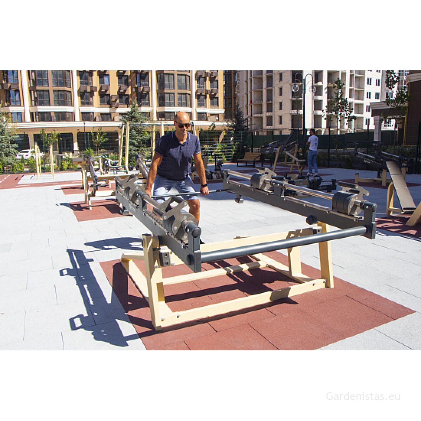 Välijõusaali reie-/tuhara ja jalgade treeningseade KF-806-S Välijõusaali treeningseadmed KF seeria 11 Välijõusaali reie-/tuhara ja jalgade treeningseade KF-806-S Välijõusaali treeningseadmed KF seeria Gardenistas.eu 11