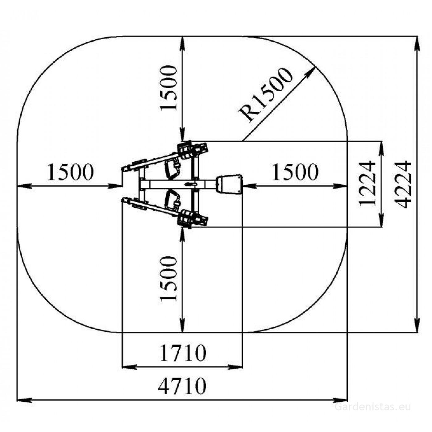 Välijõusaali selja- ja rinnalihaste treeningseade KF-804-S Välijõusaali treeningseadmed KF seeria 8 Välijõusaali selja- ja rinnalihaste treeningseade KF-804-S Välijõusaali treeningseadmed KF seeria Gardenistas.eu 8
