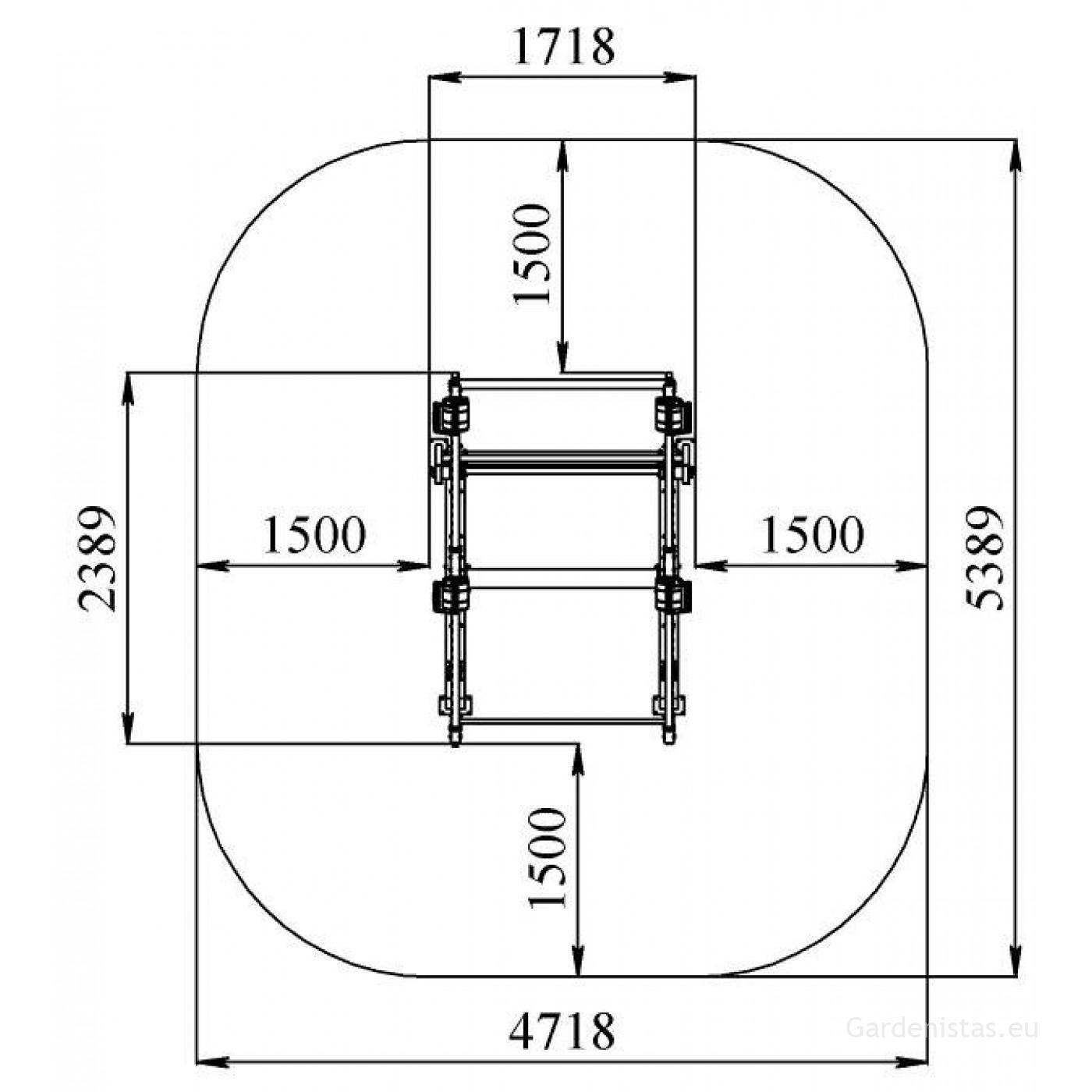 Välijõusaali reie-/tuhara ja jalgade treeningseade KF-806-S Välijõusaali treeningseadmed KF seeria 2 Välijõusaali reie-/tuhara ja jalgade treeningseade KF-806-S Välijõusaali treeningseadmed KF seeria Gardenistas.eu 2