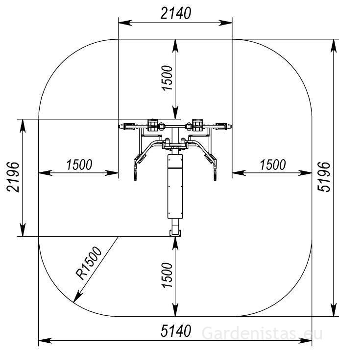 Välijõusaali käte ja rindkere treeningseade KF-808-S Välijõusaali treeningseadmed KF seeria 5 Välijõusaali käte ja rindkere treeningseade KF-808-S Välijõusaali treeningseadmed KF seeria Gardenistas.eu 5