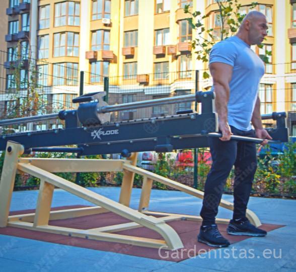 Välijõusaali reie-/tuhara ja jalgade treeningseade KF-806-S Välijõusaali treeningseadmed KF seeria 8 Välijõusaali reie-/tuhara ja jalgade treeningseade KF-806-S Välijõusaali treeningseadmed KF seeria Gardenistas.eu 8