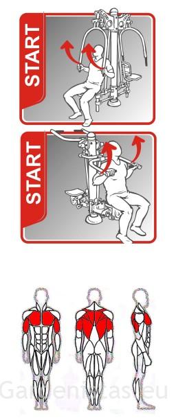 Välijõusaali rinna- ja seljalailihase treeningpink SE101-102 Välijõusaali treeningseadmed SE-SL seeria 11 Välijõusaali rinna- ja seljalailihase treeningpink SE101-102 Välijõusaali treeningseadmed SE-SL seeria Gardenistas.eu 11