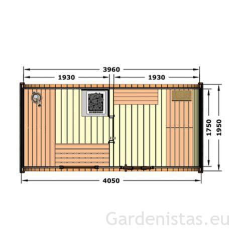 Ovaalsaun VÄIKE PURAVIK kahe ruumiga Ovaalsed saunad Gardenistas.eu 11