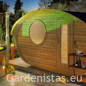 Ovaalsaun SUUR PURAVIK – kolme ruumiga Ovaalsed saunad Gardenistas.eu 2