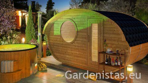 Ovaalsaun SUUR PURAVIK – kolme ruumiga Ovaalsed saunad Gardenistas.eu 4