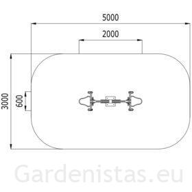 Välijõusaali rinnalihase ja biitsepsi treeningpink OF0001 Välijõusaali treeningseadmed OF seeria Gardenistas.eu 2