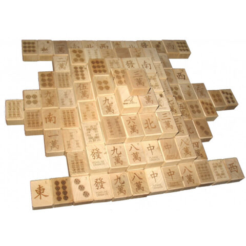 Mahjong klotsid puidust (144 tk) Mänguasjad Gardenistas.eu 5