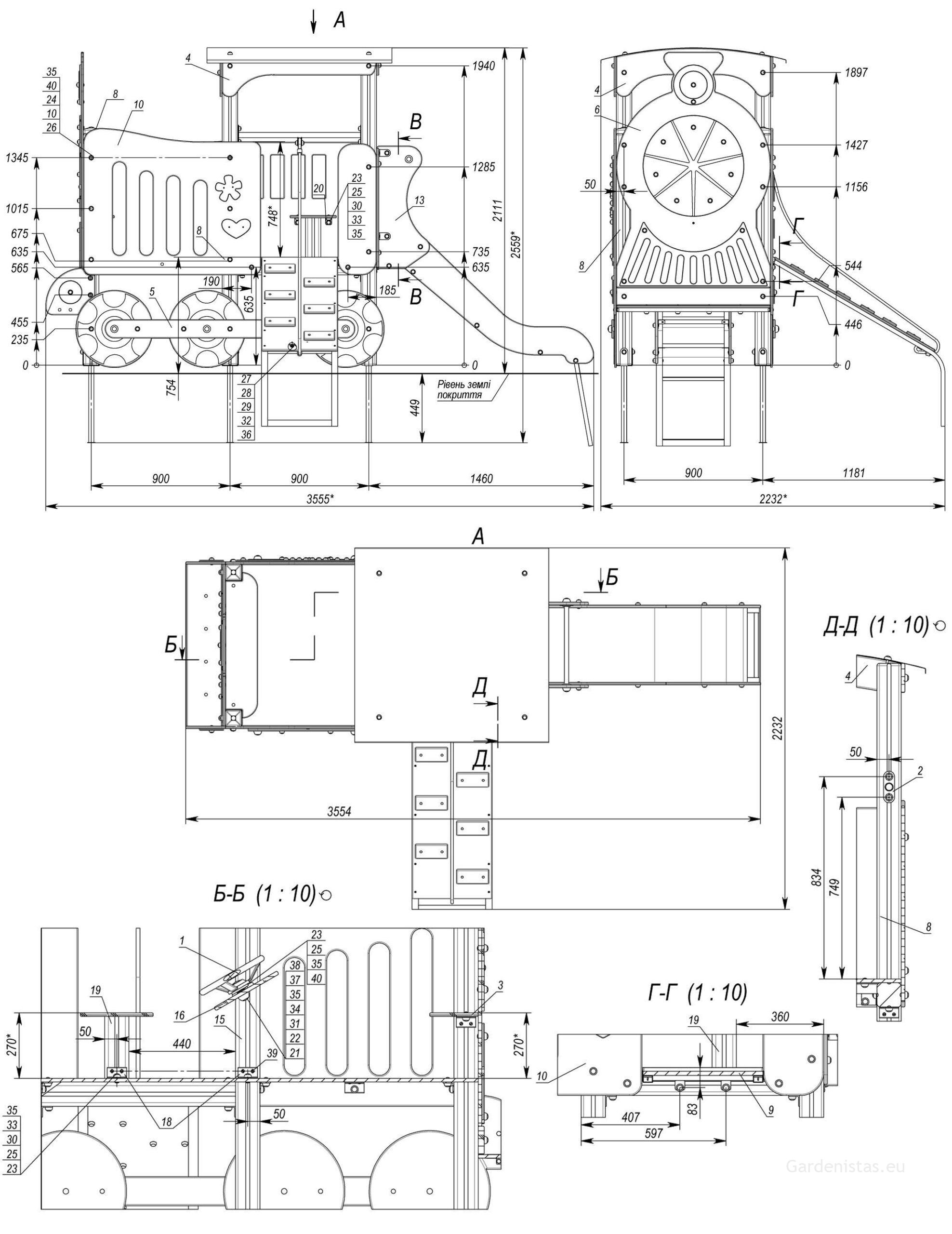 Mänguväljak TE512 Mänguväljakud 2-6 a. 10 Mänguväljak TE512 Mänguväljakud 2-6 a. Gardenistas.eu 10