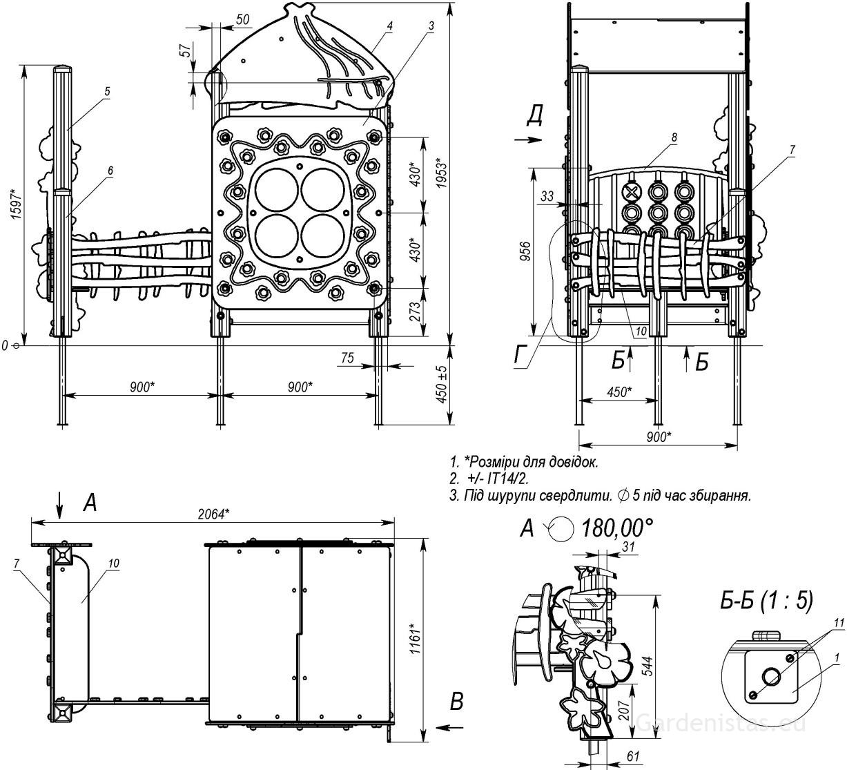 Mängumaja TE323 Mängumajad 4 Mängumaja TE323 Mängumajad Gardenistas.eu 4