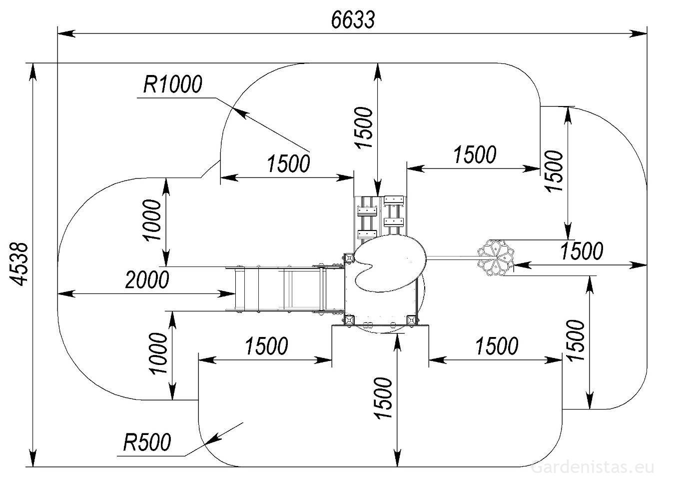 Mänguväljak TE703 Mänguväljakud 2-6 a. 7 Mänguväljak TE703 Mänguväljakud 2-6 a. Gardenistas.eu 7