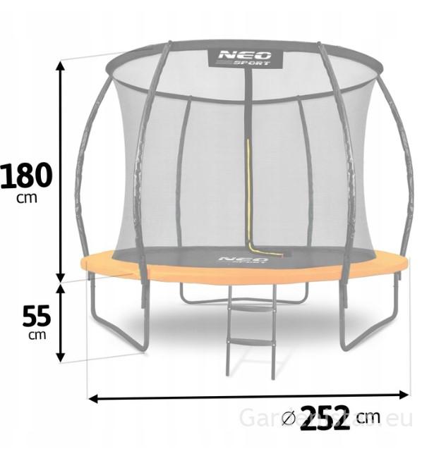 Neo-Sport Batuut 252 cm OUTLET 5 Neo-Sport Batuut 252 cm OUTLET Gardenistas.eu 5