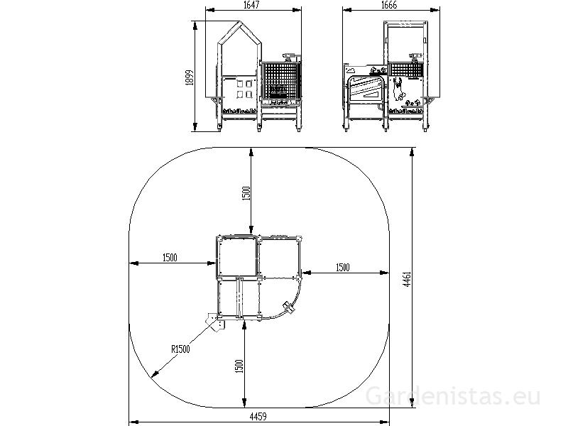Mänguväljak LK304 Mänguväljakud 2-6 a. 3 Mänguväljak LK304 Mänguväljakud 2-6 a. Gardenistas.eu 3