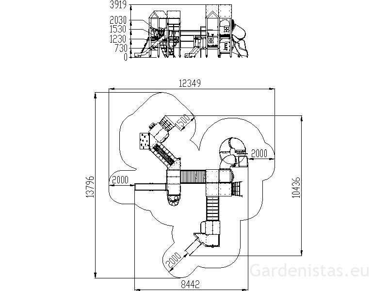 Mänguväljak TE942 Mänguväljakud 3-12 a. 3 Mänguväljak TE942 Mänguväljakud 3-12 a. Gardenistas.eu 3