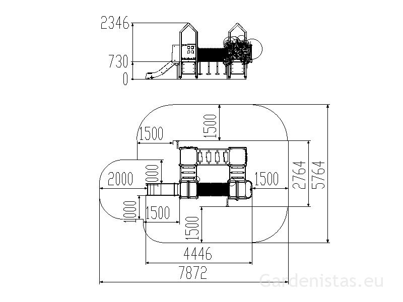 Mänguväljak LK112 Mänguväljakud 2-6 a. 5 Mänguväljak LK112 Mänguväljakud 2-6 a. Gardenistas.eu 5