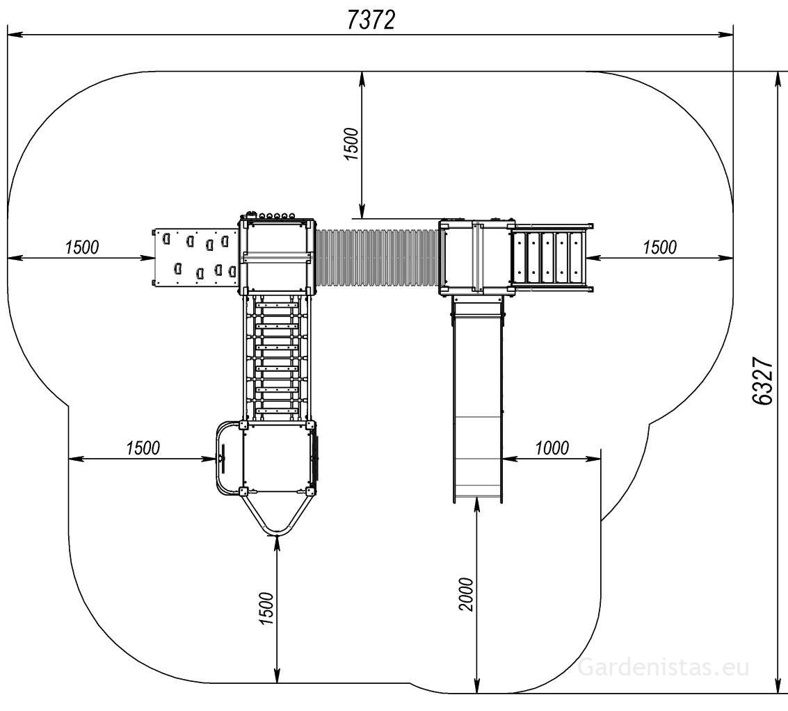 Mänguväljak LK114 Mänguväljakud 2-6 a. 4 Mänguväljak LK114 Mänguväljakud 2-6 a. Gardenistas.eu 4