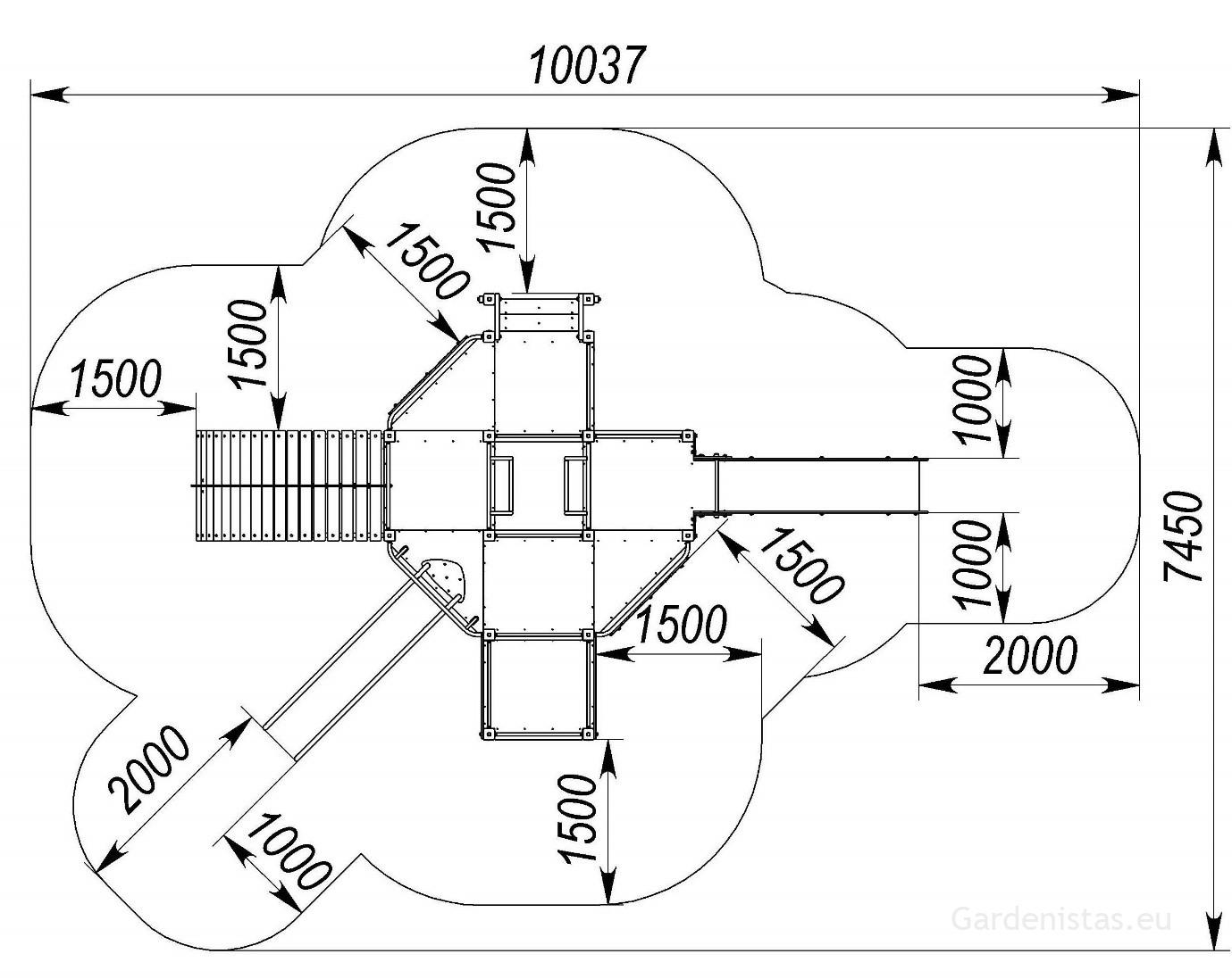 Mänguväljak TE919 Mänguväljakud 3-12 a. 10 Mänguväljak TE919 Mänguväljakud 3-12 a. Gardenistas.eu 10