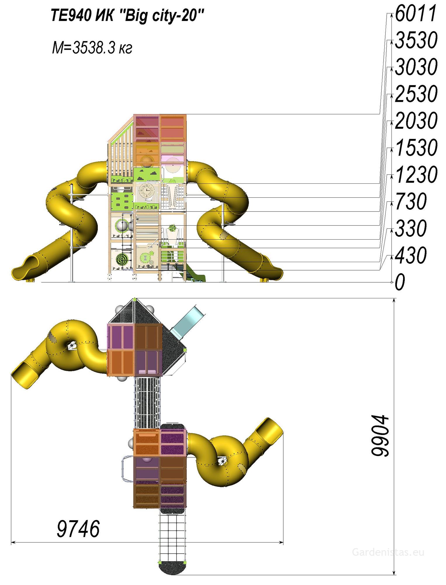 Mänguväljak TE940 Mänguväljakud 3-12 a. 3 Mänguväljak TE940 Mänguväljakud 3-12 a. Gardenistas.eu 3