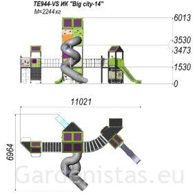Mänguväljak TE944 Mänguväljakud 3-12 a. 2 Mänguväljak TE944 Mänguväljakud 3-12 a. Gardenistas.eu 2