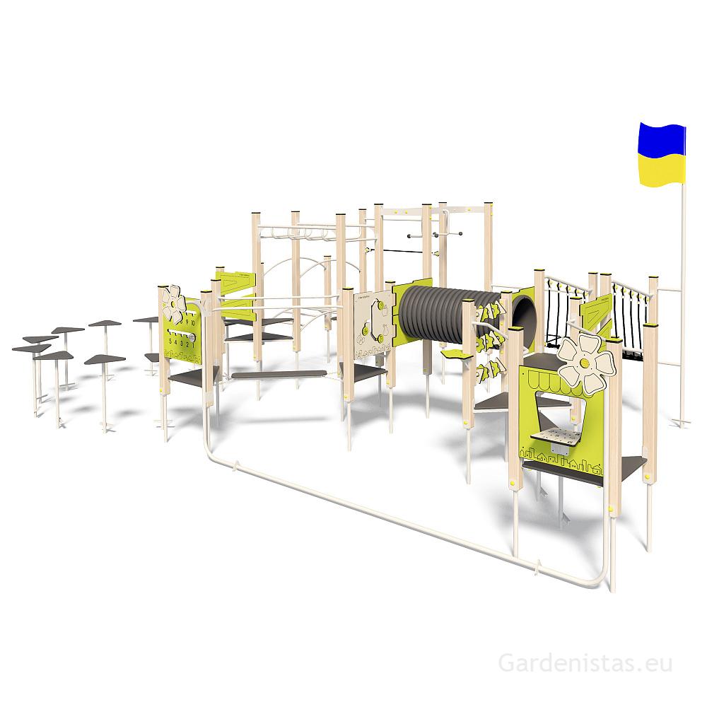 Mänguväljak LK150.4 Mänguväljakud 2-6 a. 4 Mänguväljak LK150.4 Mänguväljakud 2-6 a. Gardenistas.eu 4