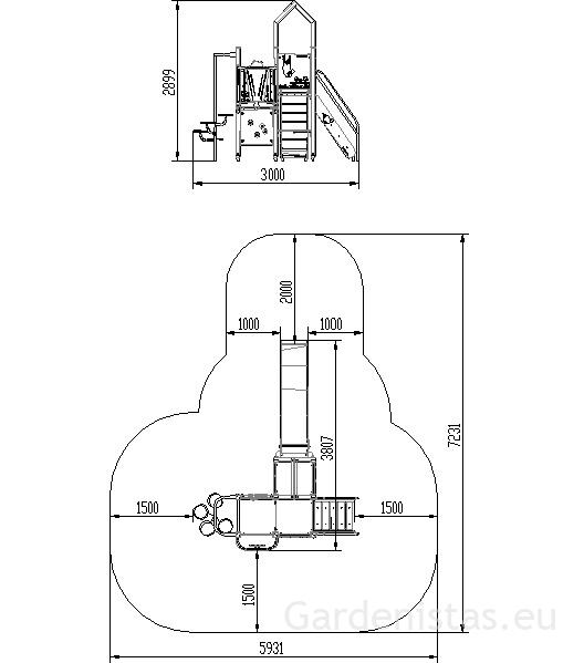 Mänguväljak LK104 Mänguväljakud 3-12 a. 4 Mänguväljak LK104 Mänguväljakud 3-12 a. Gardenistas.eu 4