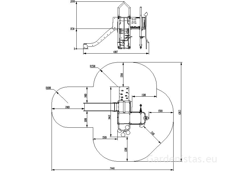 Mänguväljak LK106 Mänguväljakud 3-12 a. 5 Mänguväljak LK106 Mänguväljakud 3-12 a. Gardenistas.eu 5