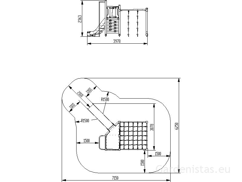 Mänguväljak LK151.1 Mänguväljakud 3-12 a. 7 Mänguväljak LK151.1 Mänguväljakud 3-12 a. Gardenistas.eu 7