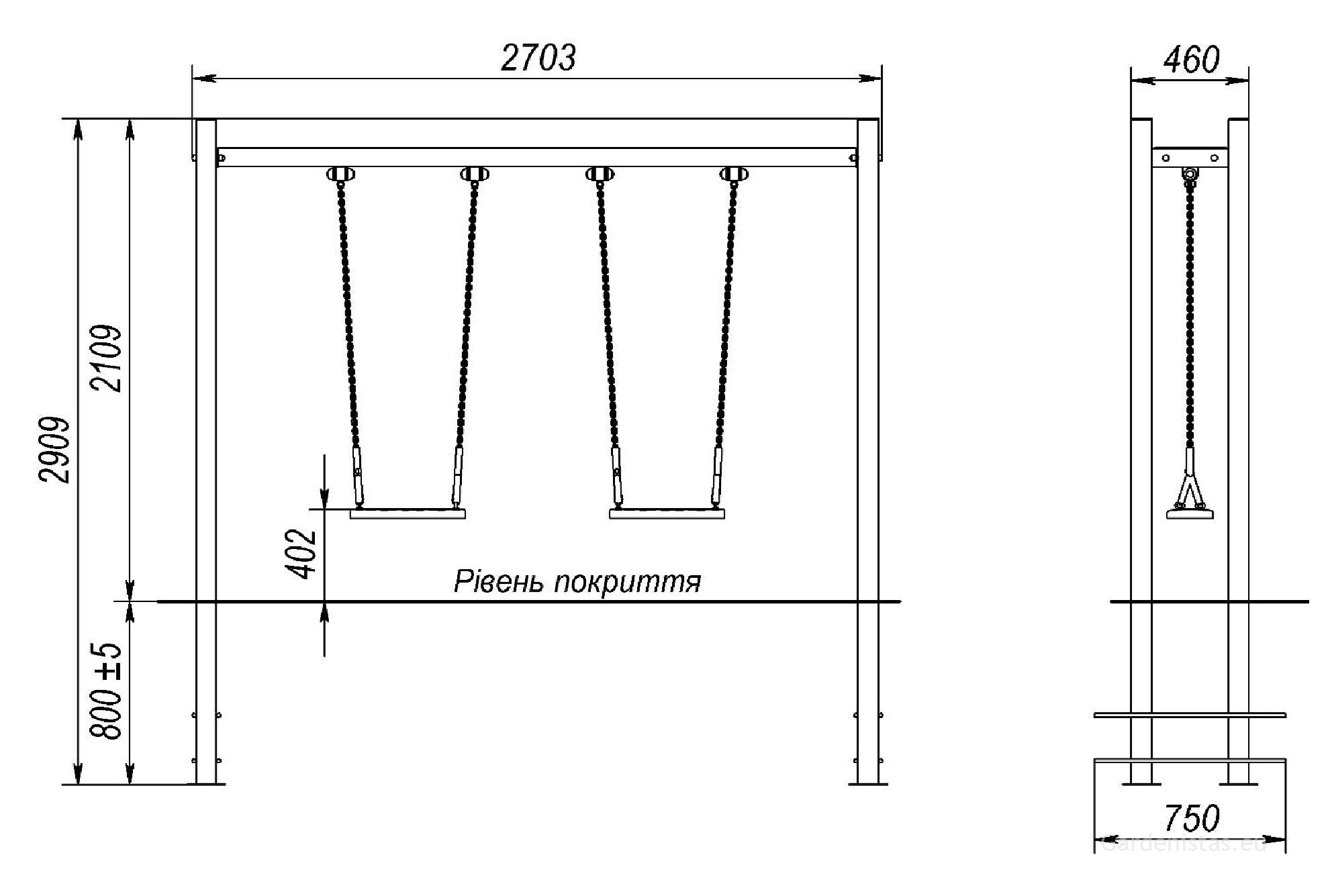 Kiigeraam TE431 Kiigeraamid 3 Kiigeraam TE431 Kiigeraamid Gardenistas.eu 3