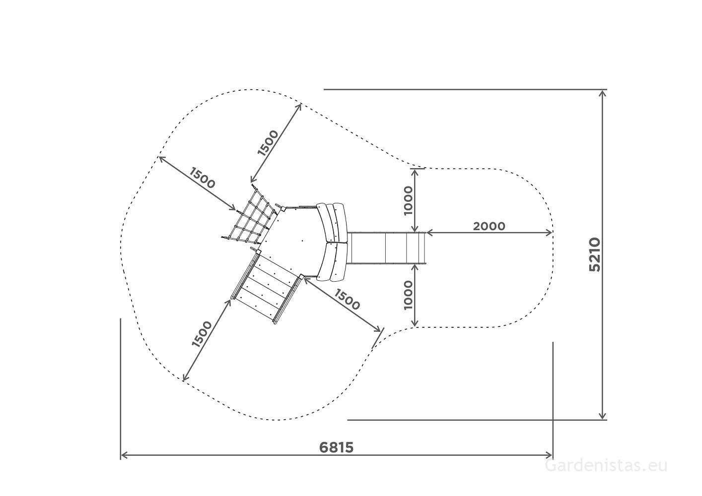 Mänguväljak HBG100 Mänguväljakud 2-6 a. 4 Mänguväljak HBG100 Mänguväljakud 2-6 a. Gardenistas.eu 4