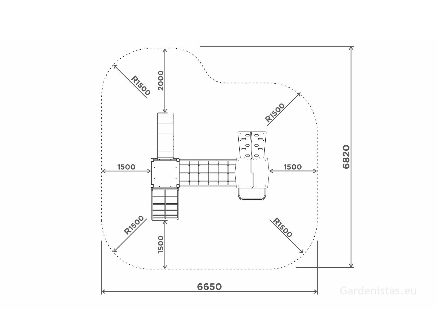 Mänguväljak UUG001 Mänguväljakud 2-6 a. 4 Mänguväljak UUG001 Mänguväljakud 2-6 a. Gardenistas.eu 4
