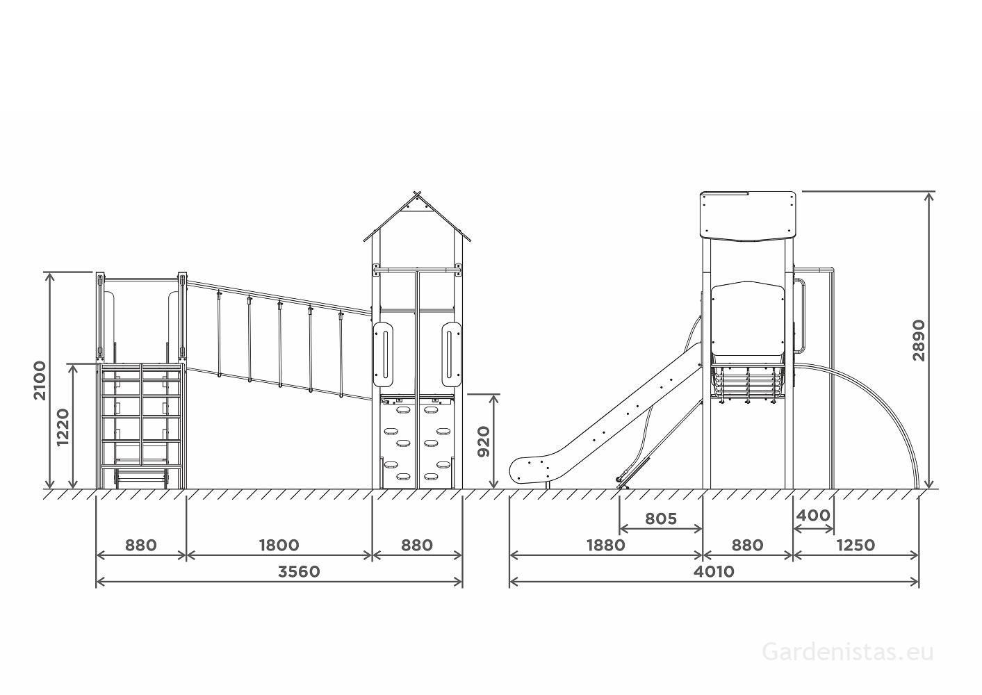 Mänguväljak UUG002 Mänguväljakud 2-6 a. 3 Mänguväljak UUG002 Mänguväljakud 2-6 a. Gardenistas.eu 3