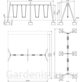 Kiigeraam IGZD00 Kiigeraamid 2 Kiigeraam IGZD00 Kiigeraamid Gardenistas.eu 2