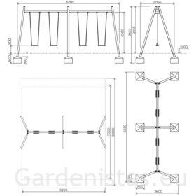 Kiigeraam IGZD01 Kiigeraamid 2 Kiigeraam IGZD01 Kiigeraamid Gardenistas.eu 2