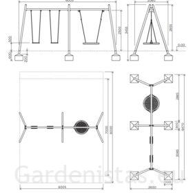 Kiigeraam IGZD03 Kiigeraamid 2 Kiigeraam IGZD03 Kiigeraamid Gardenistas.eu 2