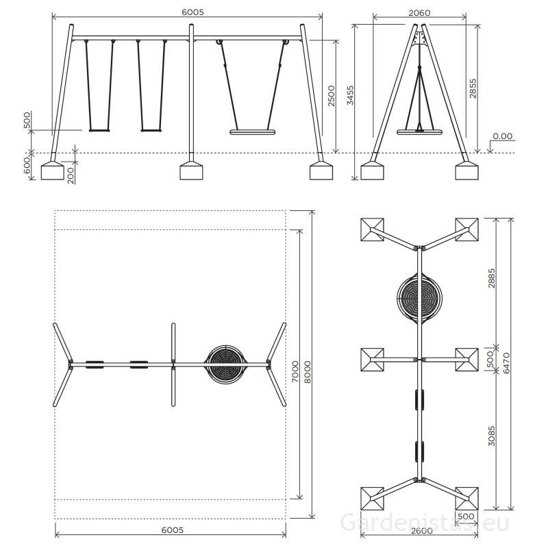 Kiigeraam IGZD03 Kiigeraamid 2 Kiigeraam IGZD03 Kiigeraamid Gardenistas.eu 2
