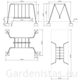 Kiigeraam IGZK00 Kiigeraamid 2 Kiigeraam IGZK00 Kiigeraamid Gardenistas.eu 2