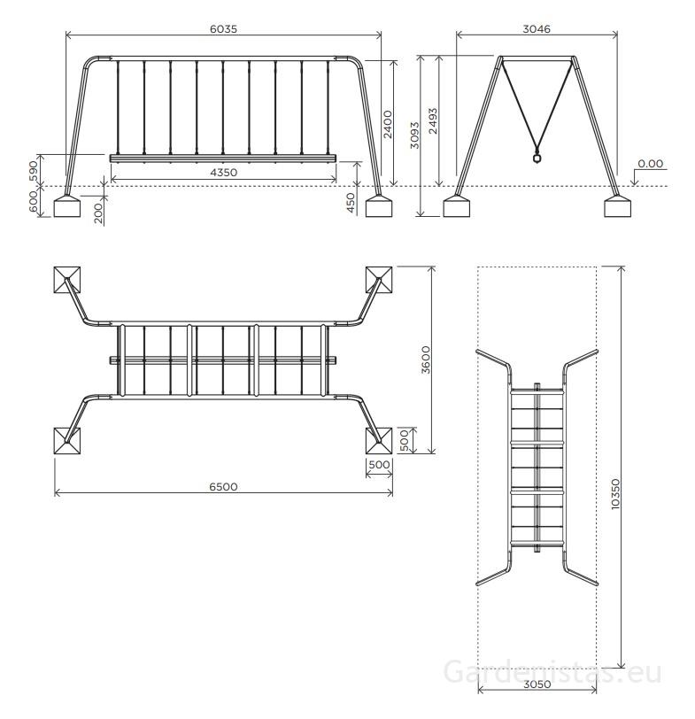Kiigeraam IGZK10 Kiigeraamid 2 Kiigeraam IGZK10 Kiigeraamid Gardenistas.eu 2