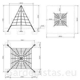 Köispüramiid KPM402 Ronimispüramiidid Gardenistas.eu 4