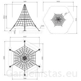 Köispüramiid KPM600 Ronimispüramiidid Gardenistas.eu 2
