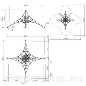 Köispüramiid KPM403 Ronimispüramiidid Gardenistas.eu 2